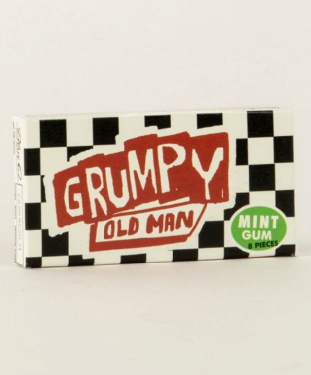 Grumpy Old Man Chewing Gum