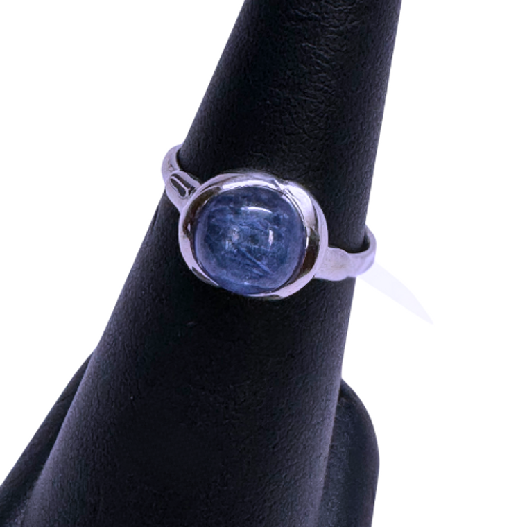 Plain circle Tanzanite Silver Ring S7