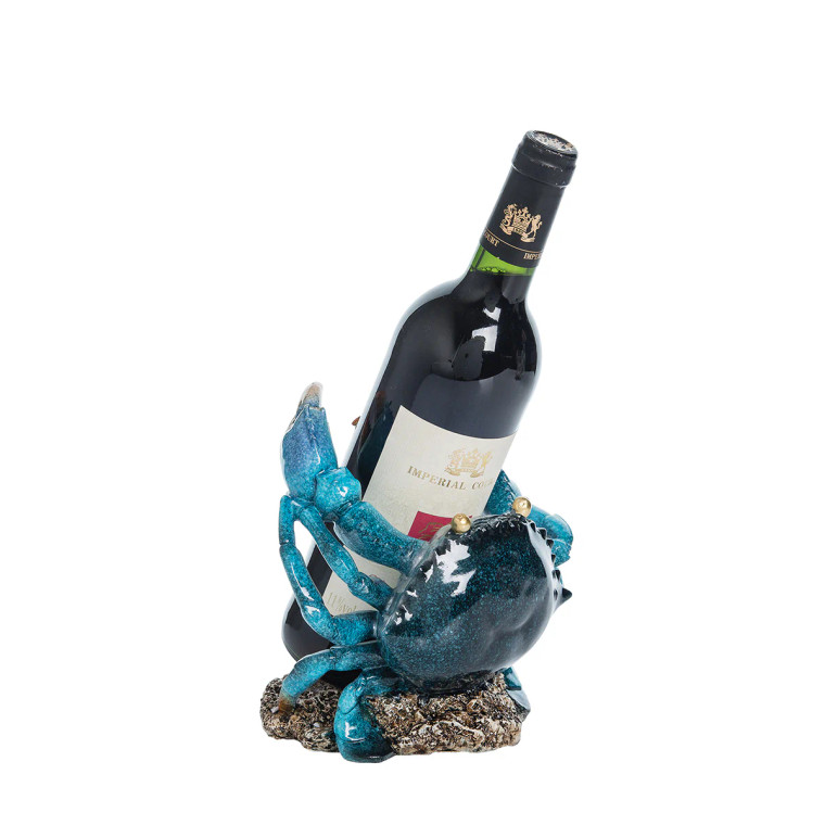 Blue Crab Wine Bottle Holder
