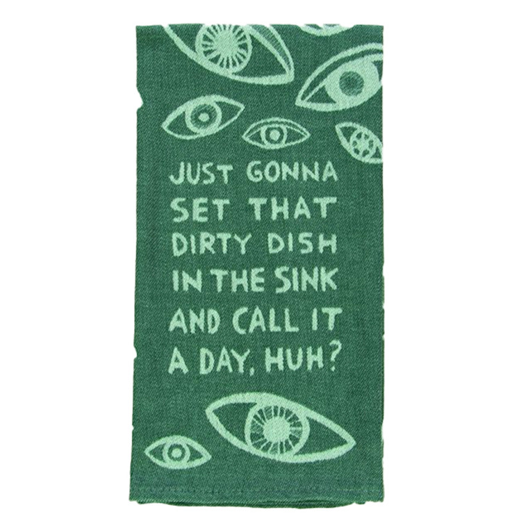 Dish In the Sink Woven Dish Towel