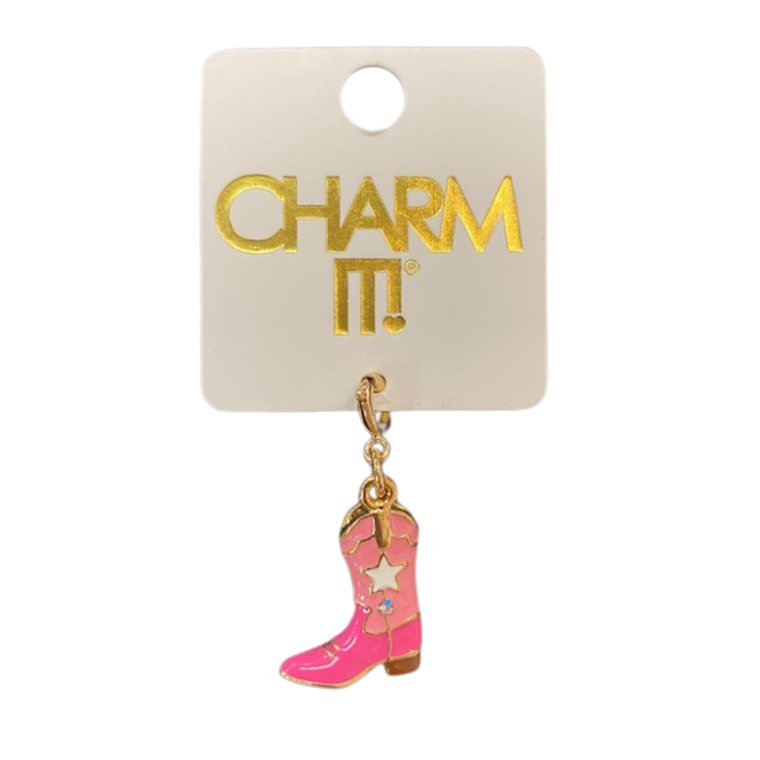 Gold Cowboy Boot Charm