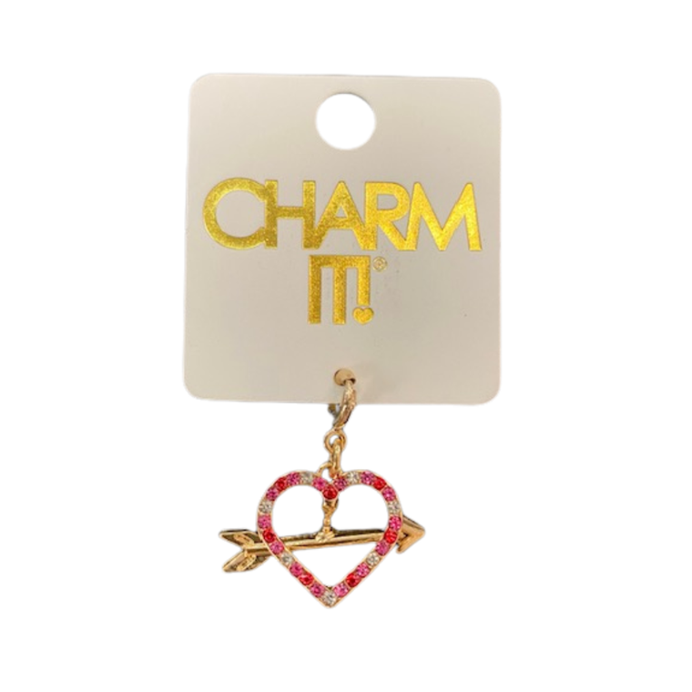 Gold Heart & Arrow Charm