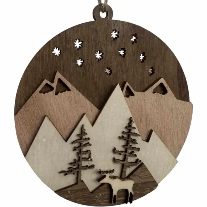 Moose Round Ornament