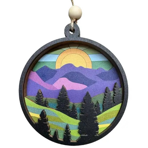 Purple Mountains Ornament