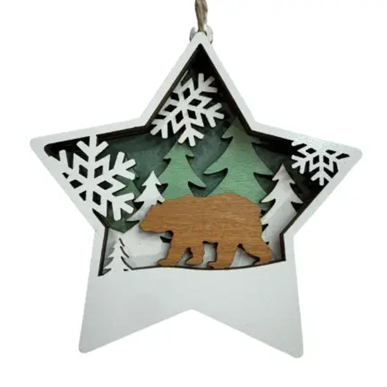 Snowflake Bear Ornament