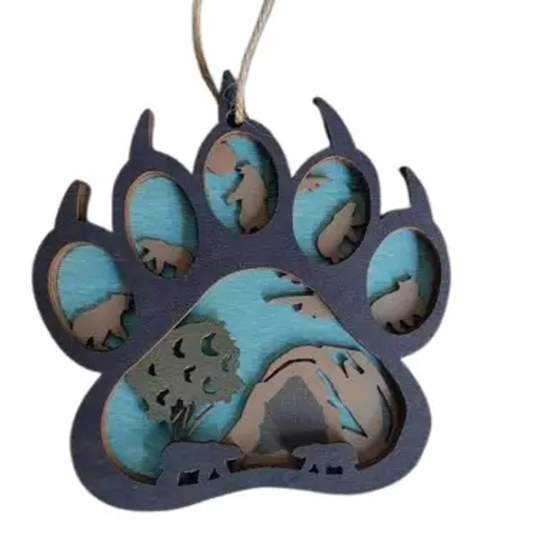 Bear Paw Ornament