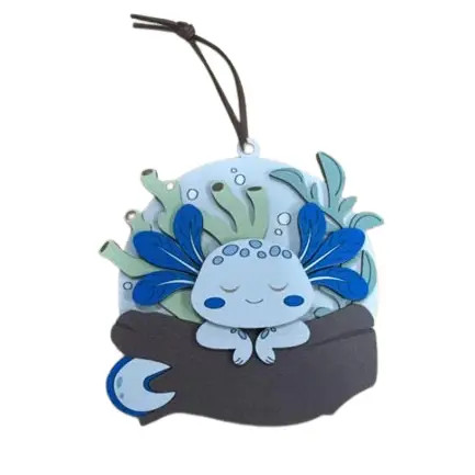 Blue Axolotl Ornament