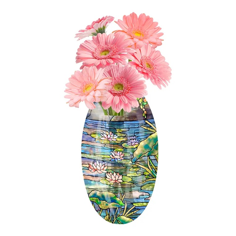 Louis C. Tiffany Mellon House Waterlilies Suction Cup Vase Louis C. Tiffany Mellon House Waterlilies Suction Cup Vase