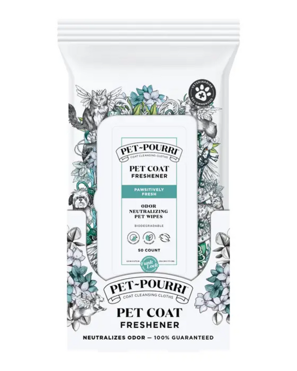 Pet Coat Wipes Pawsitively Fresh Scent