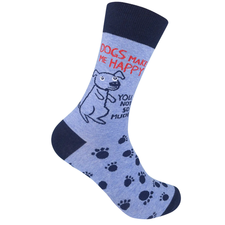 Blue Dogs Make Me Happy Socks