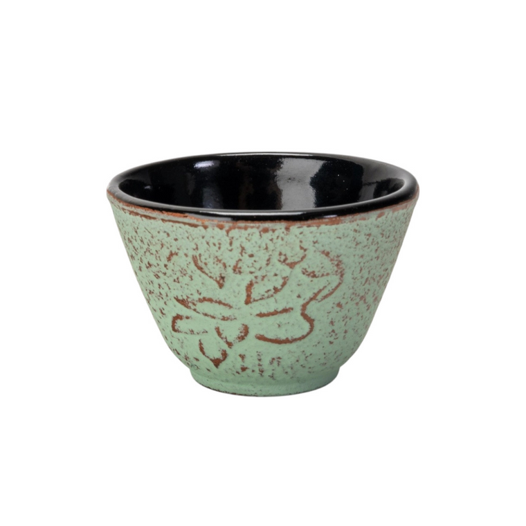 Mint Green Cast Iron Teacup
