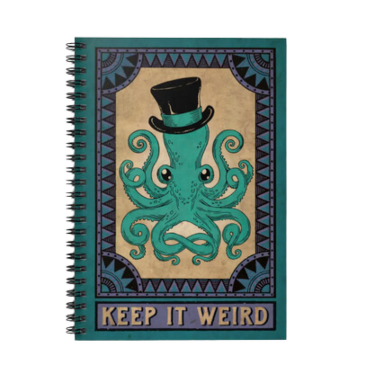 Keep it Weird Octopus Notebook