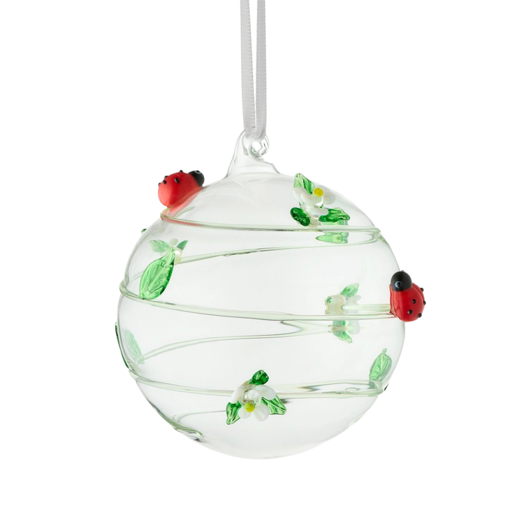 10cm Glass Globe Ladybug