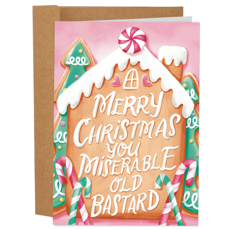 Miserable Old Bastard Christmas Card