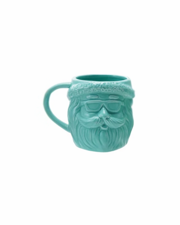 Blue Santa With Sunglasses Mug Blue Santa With Sunglasses Mug