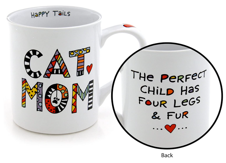 Cat Mom Porcelain 16oz Mug