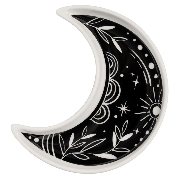 B&W Celestial Trinket Tray