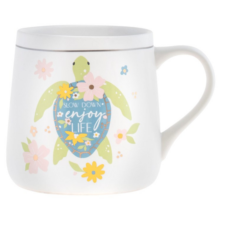 Turtle Flora Mug
