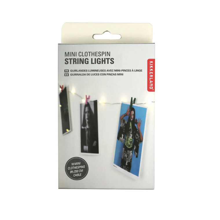 Mini Clothespin String Lights