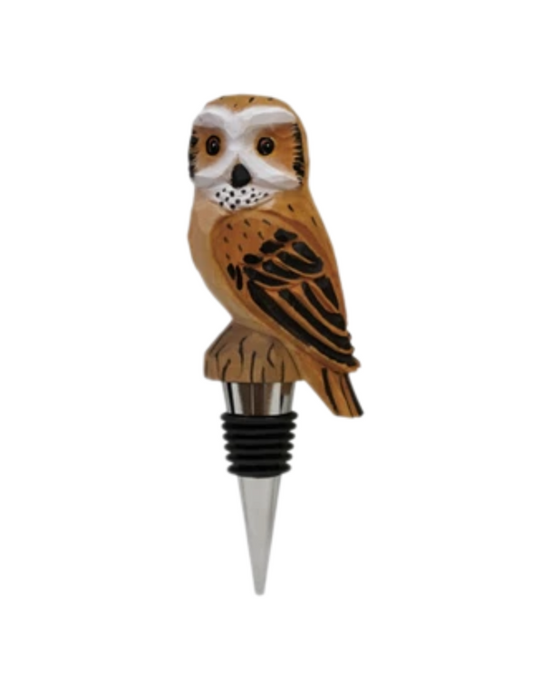 Owl Wood Bottle Stopper Owl Wood Bottle Stopper