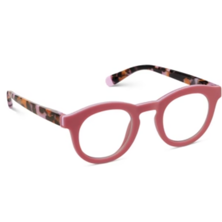 Saffron Strawberry Pink Botanico Blue Light Reading Glasses 2.50