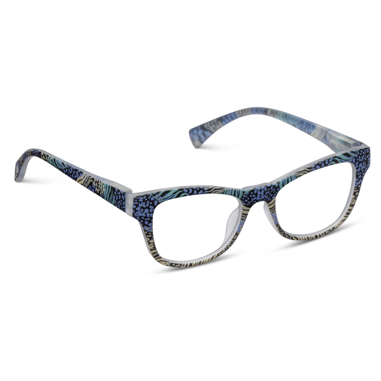 Lynx Blue Safari Blue Light Reading Glasses 2.00
