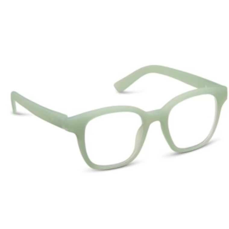 Zinnia Light Green Blue Light Reading Glasses 1.25
