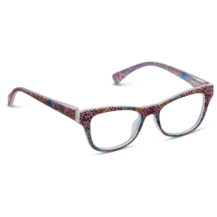 Lynx Pink Safari Blue Light Reading Glasses 1.50