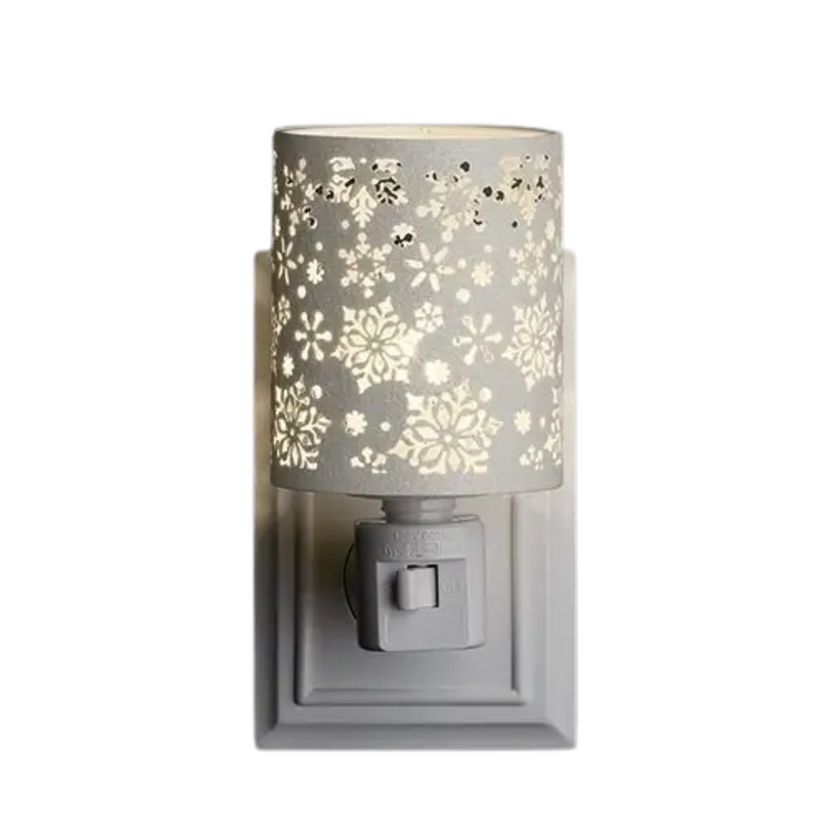 Cylinder Snowflake Pattern Nightlight
