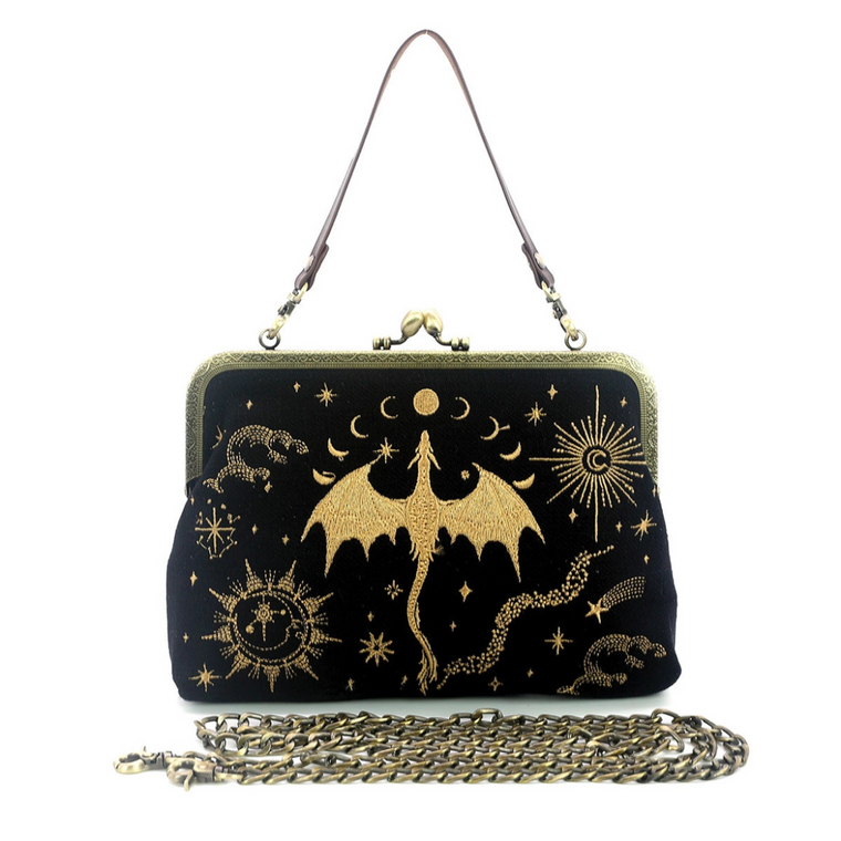 Romantasy Dragon Kisslock Bag Romantasy Dragon Kisslock Bag