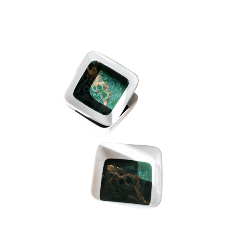 Ceramic Resin Bowls Jade