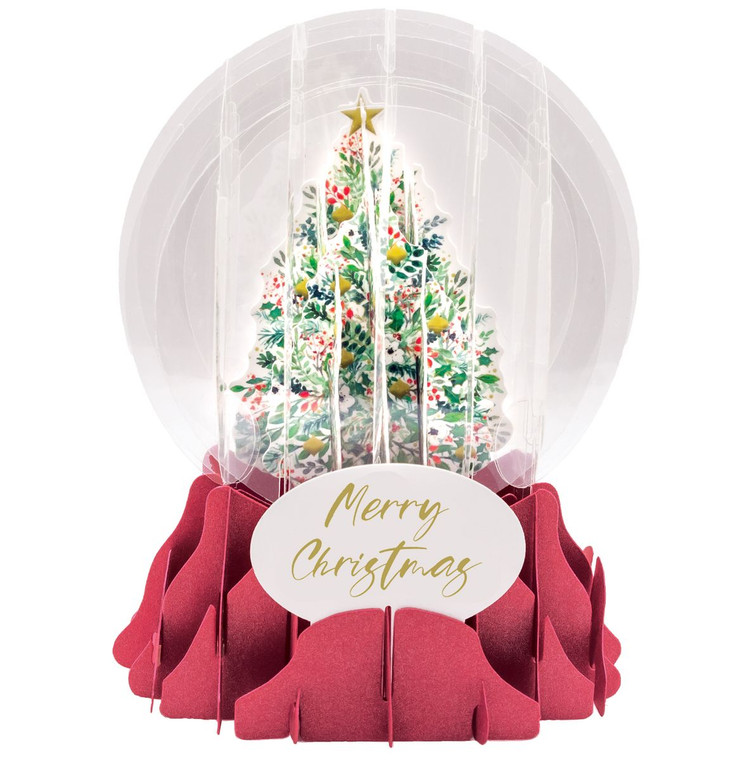 Pop up Snowglobe Christmas Tree