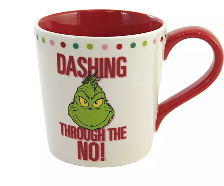 Grinch Dashing Through The No!  Mug