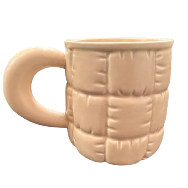 Pink Quilted Puffer Mug