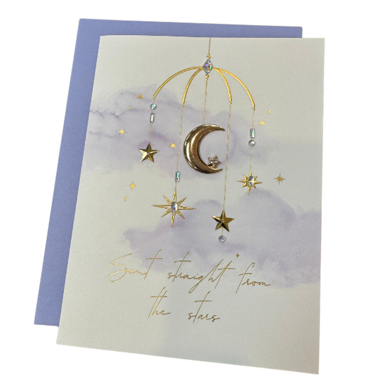 Celestial Mobile Baby Card