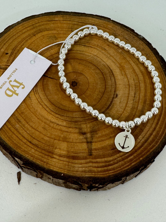 Sterling Silver Anchor Bracelet