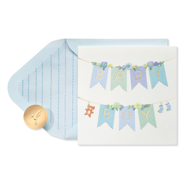 Baby Boy Banner Card