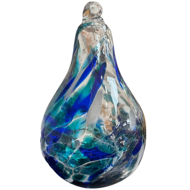 8in Fairy Tear Drop Blue & Teal