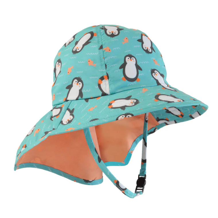 2-4Y Penguin Cape Sunhat