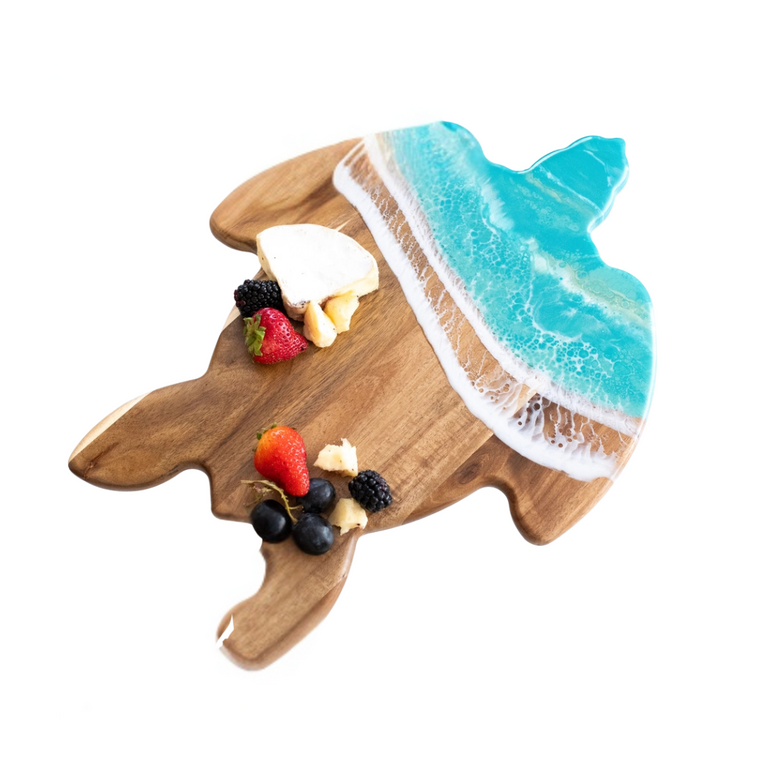 Resin Charcuterie Board Turtle