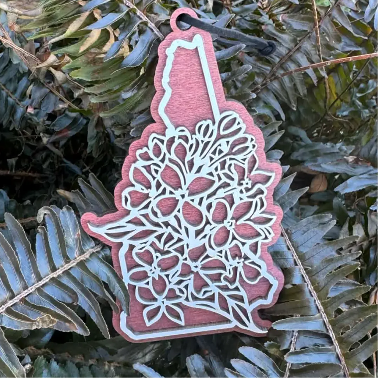 New Hampshire State Flower Ornament