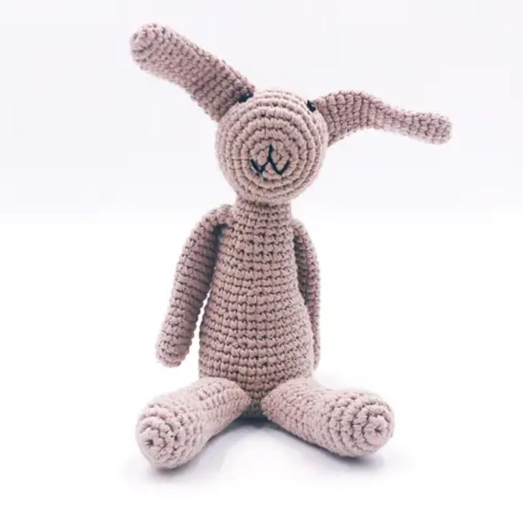 Crochet Rattle First Bunny