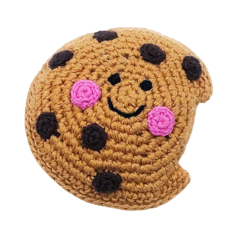 Crochet Rattle Chocolate Chip Cookie