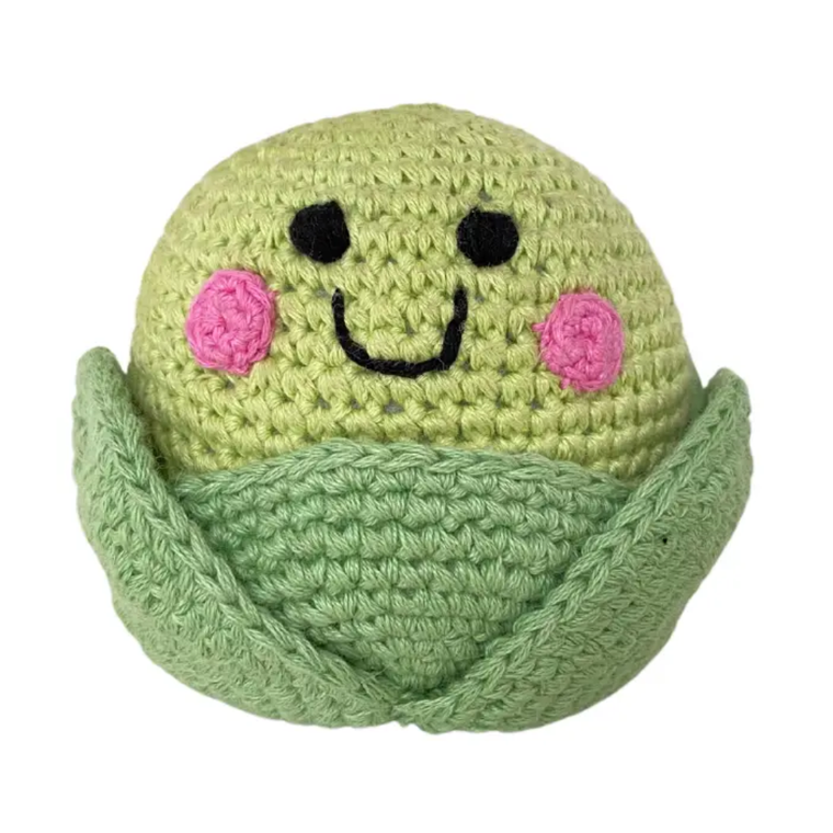 Crochet Rattle Farmer's Market Lettuce