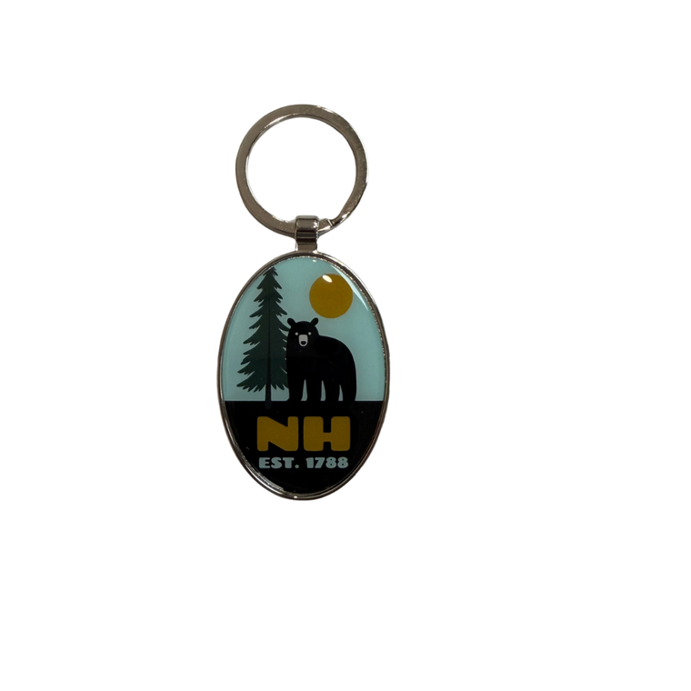 NH EST 1788 BEAR Keychain