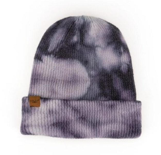 Hat Tie Die Beanie - Purple