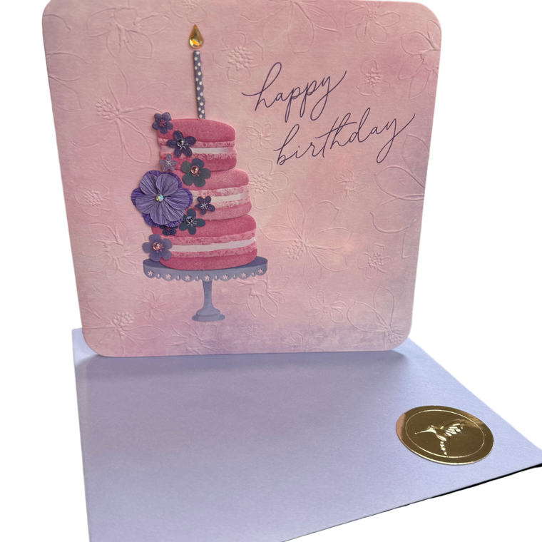 FSC Mini Macaron Cake Birthday Card