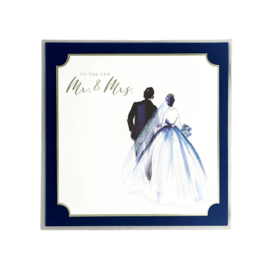 Painterly Couple Wedding Card