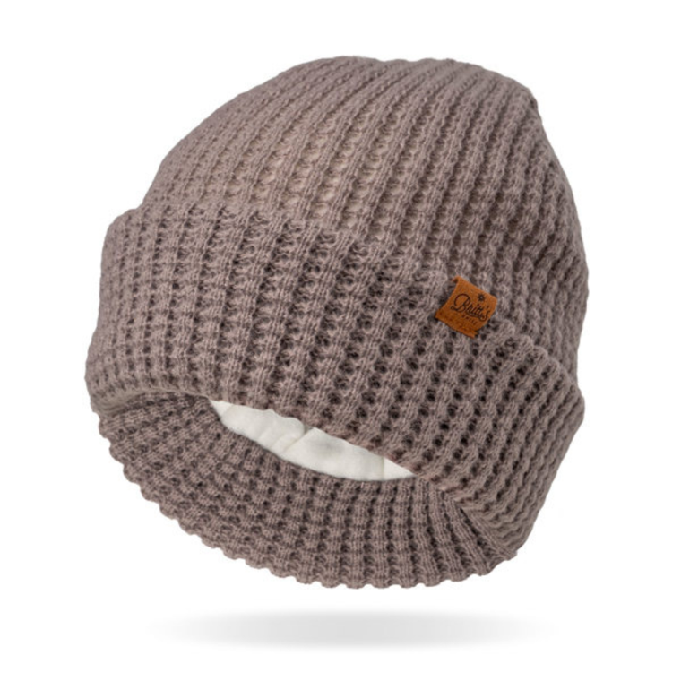 Juneau Waffle Knit Hat - Grey