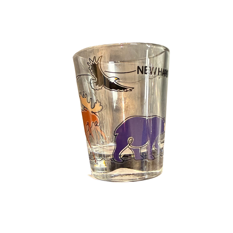 NH Wildlife Loopy Lines Shot Glass